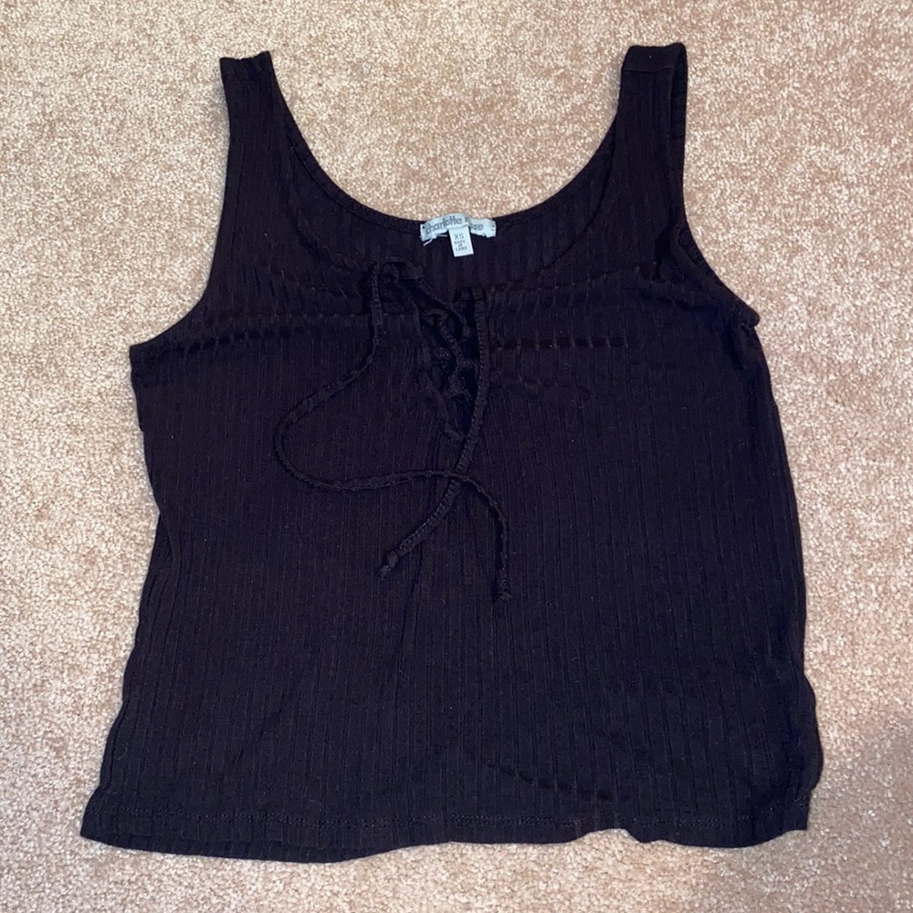 Lace up Crop Top